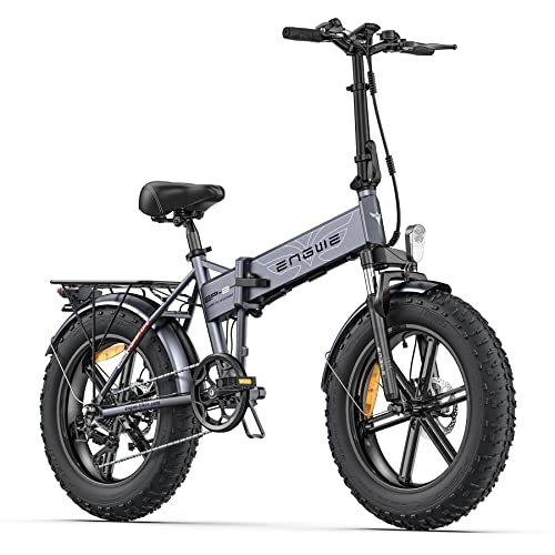Bici elettriches : Fafrees EP-2PRO Bicicletta elettrica da 20 pollici, con batteria da 48 V, pieghevole, 150 kg, Bici elettriche per adulti, E-bike Pedelec per uomo e donna (grigio, 13AH)