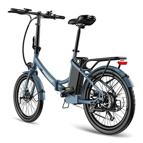 Bici elettriches : Fafrees F20 Light E Bicicletta pieghevole da 20 pollici con batteria da 36 V 14, 5 AH, bicicletta elettrica da uomo, 250 W, 120 kg, max 25 km / h, Ebike Mountain bike (blu)