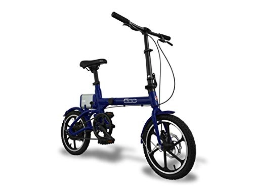 Bici elettriches : Fiat F16, Bicicletta Pieghevole Unisex – Adulto, Dark Blu, Taglia única