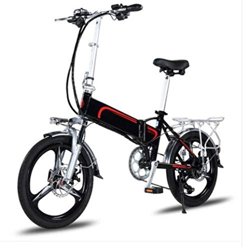 Bici elettriches : GHGJU Bicicletta da 20 Pollici Pieghevole Bicicletta elettrica Adulto Piccolo Scooter Mini Auto elettrica Adatta per Gli Sport di Tutti i Giorni e in Bicicletta