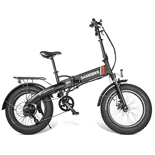 Bici elettriches : GHH Mountain Bike da 20" Biciclette per Adulto Elettrico Pieghevole Bici con Motore 500W 48V 8AH Freni a Disco Idraulici per Tutti i Terreni Smart Ebike per Uomo