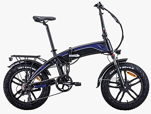 Bici elettriches : giordano shop Fat-Bike Bicicletta Elettrica Pieghevole 48V a Pedalata Assistita 20" 250W Sport Bike Blu