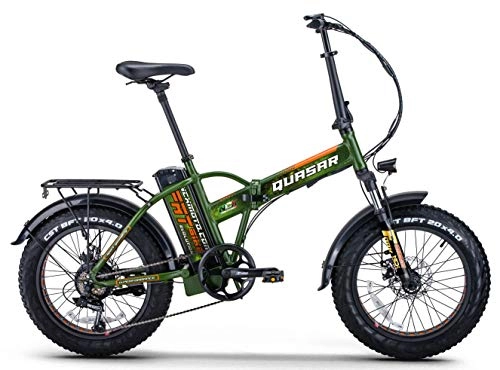Bici elettriches : giordanoshop Fat-Bike Bicicletta Elettrica Pieghevole a Pedalata Assistita 20" 250W NCX Moto Quasar Verde