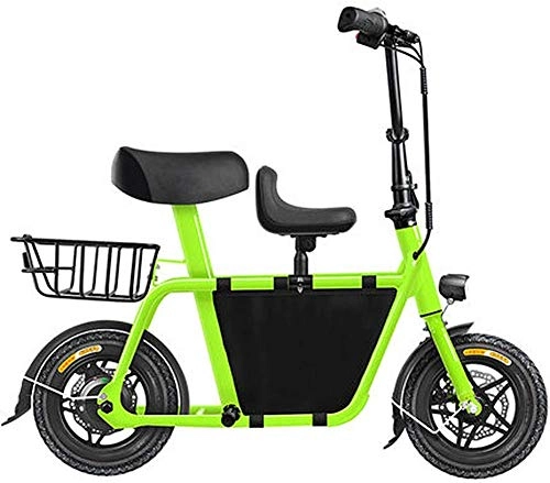 Bici elettriches : Gpzj Bicicletta elettrica Pieghevole, Mini Pedale per Adulti a Due Ruote per Auto elettrica Leggera e Bicicletta Pieghevole in Alluminio con Pedali per Uomini e Donne Adulti
