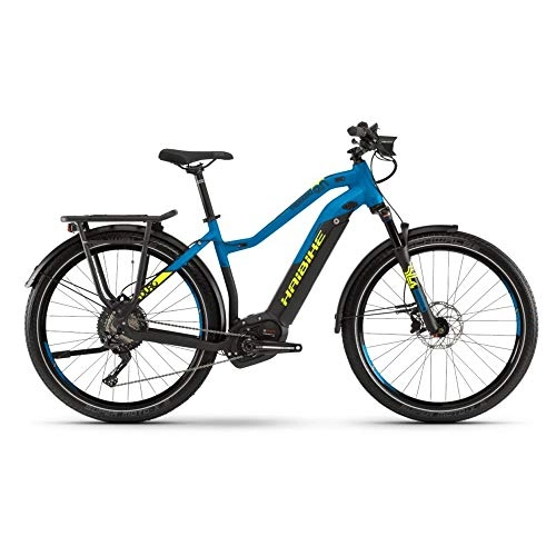 Bici elettriches : HAIBIKE Sduro Trekking 9.0 Bosch 500wh 11v Nero / Blu Taglia 48 2019 Donna (Trekking Elettriche)