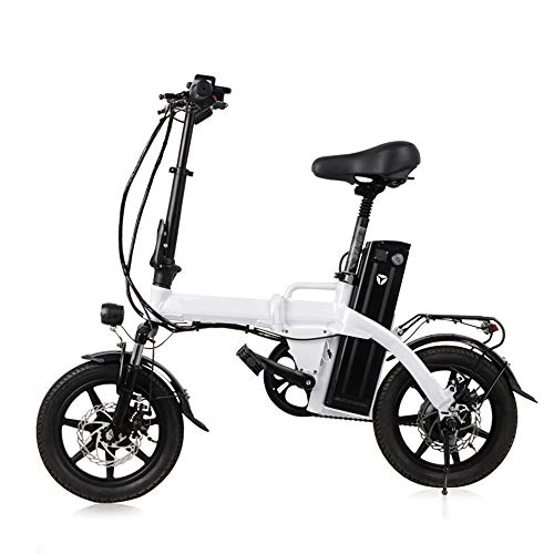 Bici elettriches : Hebbp1 Pieghevole E Scooter Due Ruote Bici Elettrica 14 Pollici 48V 300W 80KM Mini Portatile Pieghevole Bici Elettrica per Adulti