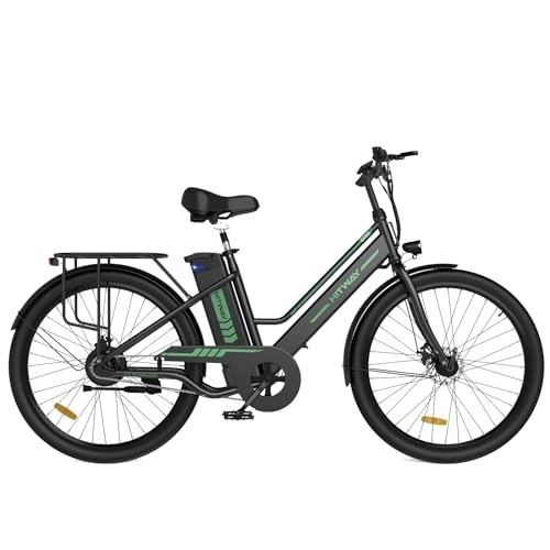 Bici elettriches : HITWAY Bicicletta Elettrica 26” Bici Elettrica Adulto City E-bike con Li-Batteria 36V / 8, 4Ah, Motore 250W, Max 25km / h, Fino a 35-70km, ebike Pedalata Assistita, Donna Uomo