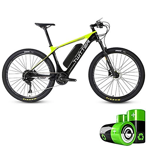 Bici elettriches : HJHJ Batteria per Bicicletta elettrica Ultraleggera per Bici da Bicicletta elettrica Ibrida per Mountain Bike agli ioni di Litio (36 V 250 W) (5 File / 11 velocità), Green