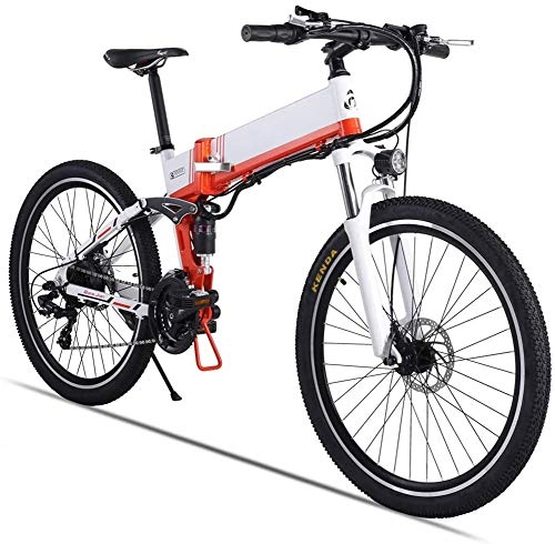 Bici elettriches : HSART 26" Bicicletta Elettrica per Adulti, Mountain Ebike da 500W con Freno ad Olio XOD Batteria Litio Rimovibile 48V 12.8AH 21 velocità