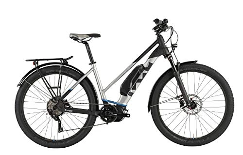 Bici elettriches : Husqvarna Gran Tourer GT3 Bicicletta elettrica da donna Pedelec, da trekking, grigio / bianco, 2019: dimensioni: 40 cm