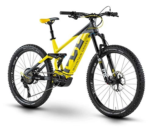 Bici elettriches : Husqvarna Mountain Cross 7 MC7 27, 5'' 630Wh Shimano 11v Taglia 52 Giallo 2019 (eMTB all Mountain)