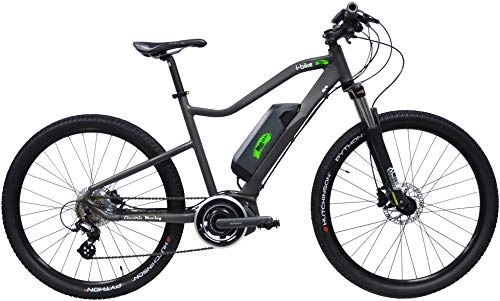 Bici elettriches : I-Bike MTB Mud Pro6 ITA99, Mountain elettrica Unisex Adulto, Grigio, 50 cm