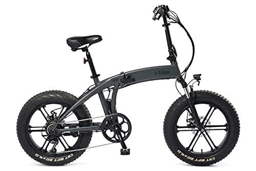 Bici elettriches : I-Bike Orso Ita99, Bicicletta Elettrica Ripiegabile Unisex Adulto, ‎‎Nero, 175.5 x 130.5 x 30.5 Cm