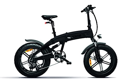 Bici elettriches : Icon.e Bici Elettrica Pieghevole iCross-X7 250W Deep Black