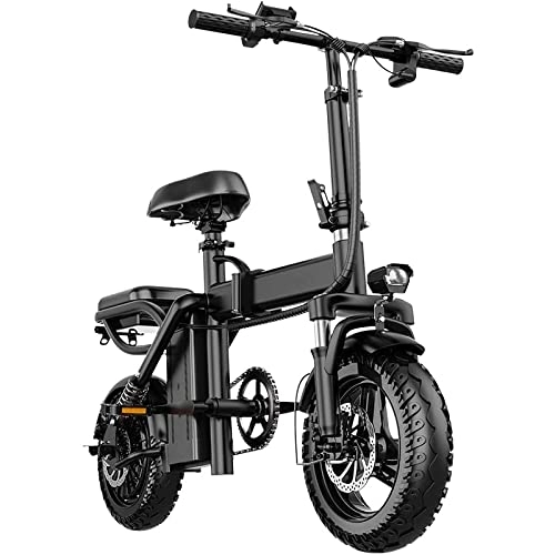Bici elettriches : Ishishengwei W10 Pedale portatile bicicletta pieghevole adulti pendolari 500W 48V B-L Inverter Brushless Alta Velocità (48V-35A / 130KM)