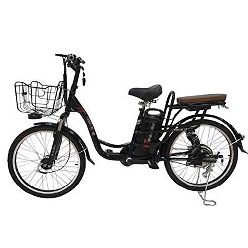Bici elettriches : JH Bicicletta elettrica, Bici Pedale (48V10AH) Elettrico Pieghevole della Batteria della Bicicletta da 24 Pollici in Lega di Alluminio Elettrico