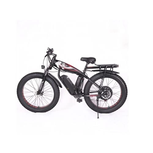 Bici elettriches : JstDoit Bicicletta grassa bicicletta elettrica motoslitta all'aperto mountain bike uomini; gomma grassa