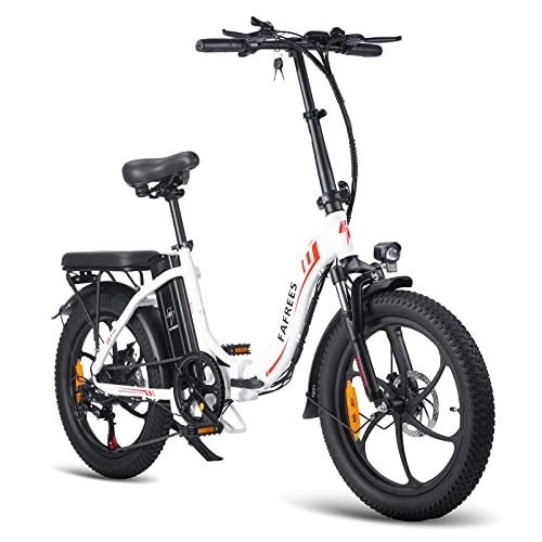 Bici elettriches : Kinsella Bicicletta pieghevole elettrica F20 (bianco)