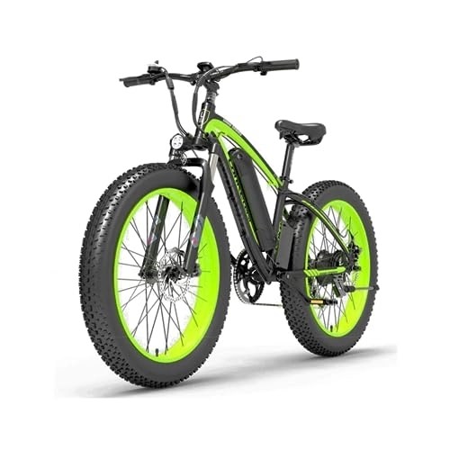 Bici elettriches : LANKELEISI XT750 PLUS Big Fork Fat Tire Mountain bike elettrica, E-bike pieghevole (Blu)