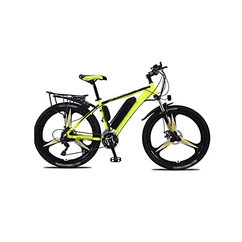 Bici elettriches : Liangsujian 26 Pollici Bicicletta elettrica della Lega di Alluminio Mountain Bike Mountain Bike 3 6 V350W. Bici elettrica Uomo Moto Elettriche (Color : Yellow)
