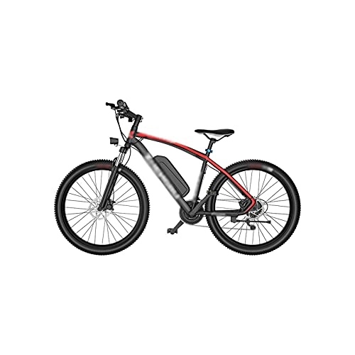 Bici elettriches : Liangsujian Bici elettrica 26inch Montagna Bicicletta elettrica 27 velocità 400W Potente Motore 4 8V10AH Batteria Città Bicicletta elettrica della Bici della sporcizia (Color : Red)