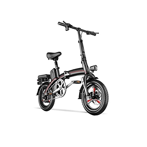 Bici elettriches : Liangsujian Pieghevole Bike elettrica da 14 Pollici Batteria al Litio E Bike 400W 20Ah 80 km Biciclette elettriche Urbane Urban Moto Elettrico per Adulti