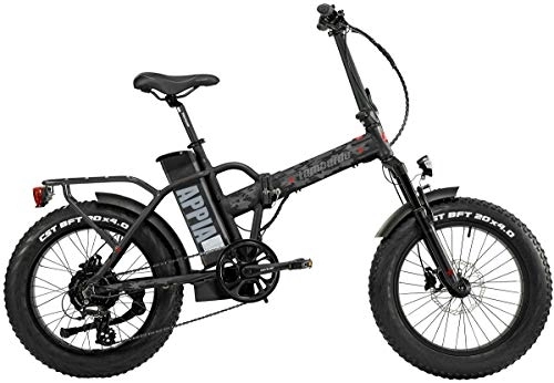 Bici elettriches : LOMBARDO BICI APPIA Ruota 20 X 4.0 Fat Bike Motore 250w 80Nm Batteria 624Wh 48v 13ah New Gamma 2022 (Black Army Matt)