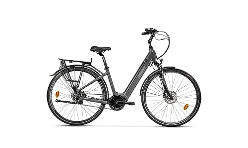 Bici elettriches : Lombardo Bici Elettrica 28" E-Bike Maratea W Titanium / Black (43 - M)