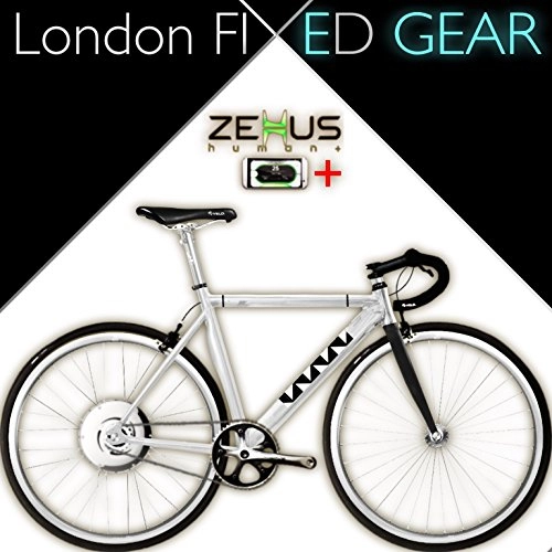 Bici elettriches : London Fixed Gear Zehus e-bike + Shadow Smart elettrica Pedelec bicicletta, 54