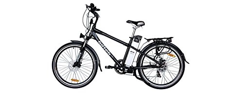 Bici elettriches : Luftek Bici Elettrica Modello 312 HP Black 16Ah Carbon Look