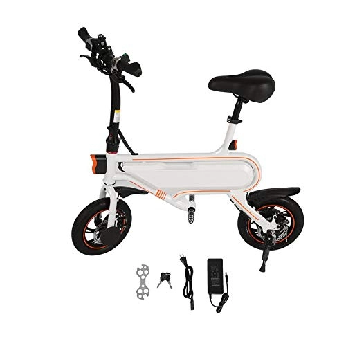 Bici elettriches : Lynn025Keats Adulti Giovani Intelligente Bicicletta elettrica 12 Pollici Due Ruote Pieghevole E-Bike