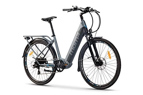 Bici elettriches : Moma Bikes Bicicletta Elettrica di Passeggio, Ebike28"PRO, Alluminio, SHIMANO 7v, Freni a Disco idraulico, Batteria integrata Litio 48V 13Ah