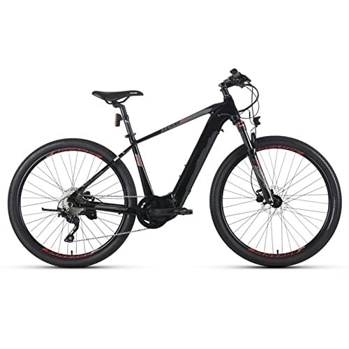 Bici elettriches : Mountain bike elettriche per adulti 27.5 '' bici elettrica 240W ebike 15.5MPH con 36V12.8Ah batteria al litio rimovibile nascosta ciclomotore bicicletta (colore nero rosso)