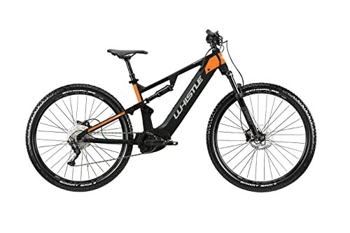 Bici elettriches : mtb full elettrica 29'' WHISTLE B-RUSH A5.1 LT e-bike bicicletta bosch 500 wh (M 17, 5'' (mt.1, 65 / 1, 75)) Nero