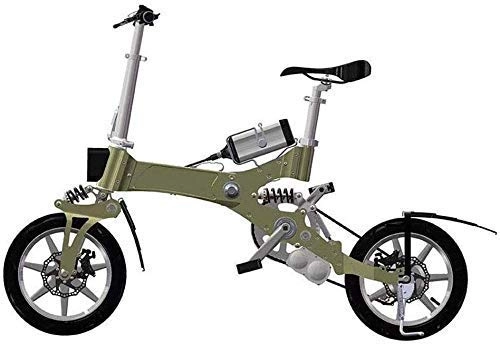 Bici elettriches : N&I Folding Electric Bike Lightweight And Aluminum Folding Bike with Pedals Lithium Battery Bike Outdoors Adventure Mini Sports Electric Bike