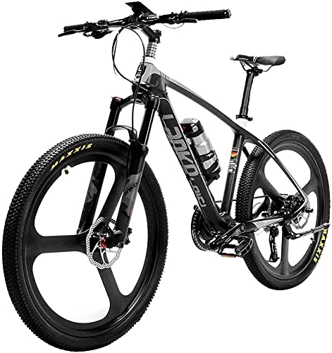 Bici elettriches : N&I Super-Light 18kg Carbon Fiber Electric Mountain Bike PAS Electric Bicycle with Altus Hydraulic Brake Lithium Battery Beach Cruiser for Adults