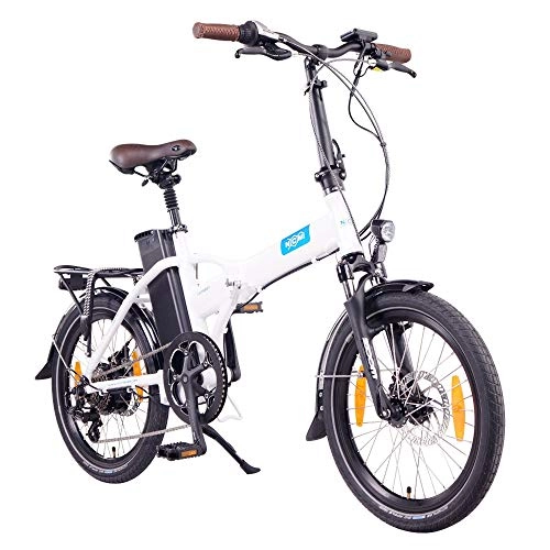 Bici elettriches : NCM London 20” Bicicletta elettrica Pieghevole, 36V 15Ah 540Wh Bianco