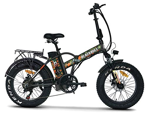 Bici elettriches : ncx moto Fat-Bike Bicicletta Elettrica Pieghevole a Pedalata Assistita 20" 250W Blackbull Nera e Arancione