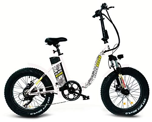 Bici elettriches : ncx moto Fat-Bike Bicicletta Elettrica Pieghevole a Pedalata Assistita 20" 250W Blackstone Bianca