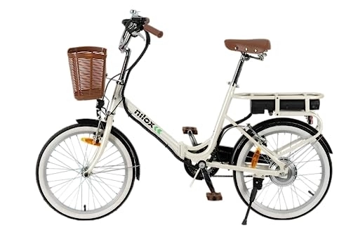 Bici elettriches : Nilox E-Bike J1 Plus, Bici Elettrica Pieghevole con Pedalata Assistita, 40 Km di Autonomia, Fino a 25 km / h, Brushless High Speed 250 W, Batteria al Litio 36 V 7.5 Ah, Ruote da 20", Sella Ergonomica