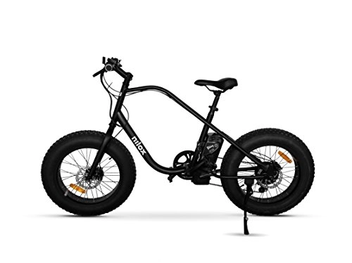 Bici elettriches : Nilox E Bike X3, Fat Bike Elettrica A Pedalata Assistita, 20”, 36V / 250W – Adulto, Nero, Taglia Unica