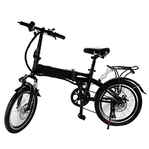 Bici elettriches : NQFL Bicicletta Elettrica Pieghevole da 20 Pollici con Batteria al Litio per Adulti