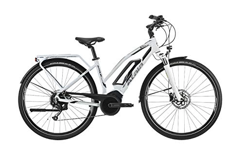 Bici elettriches : NUOVO MODELLO 2020 Bicicletta elettrica Atala B-TOUR LADY 9 velocità, misura S (148-160 cm), bianco / antracite, batteria 400wh