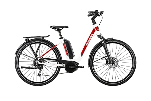 Bici elettriches : NUOVO MODELLO 2021 E-bike pedalata assistita ATALA B-EASY A6.1 9V WHT / RED. M 50 MOTORE BOSCH