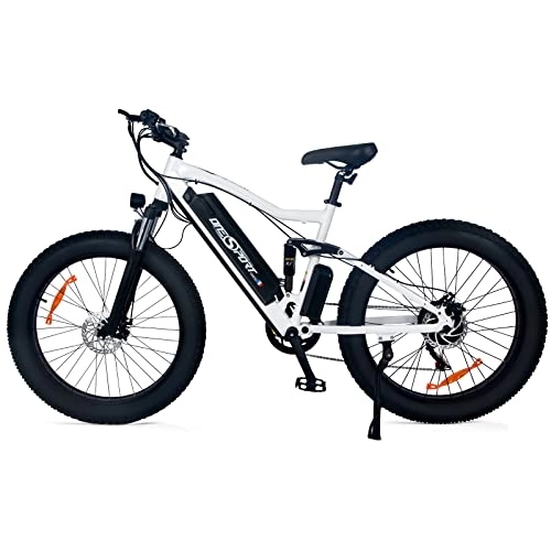 Bici elettriches : Onesport Bici Elettrica Ebike Mtb: Forcella Mtb Motore a 26 Velocità Ammortizzata 250w Bicicletta Elettrica Assistita 48v Bicielettriche Per Adulti