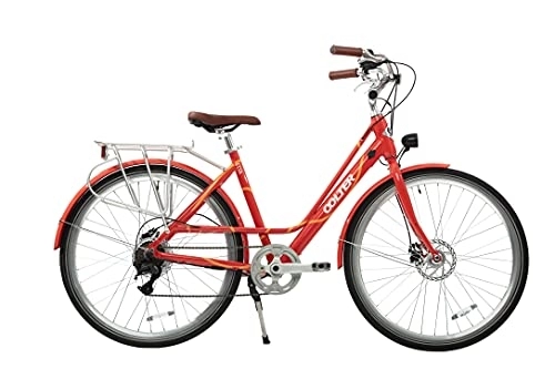 Bici elettriches : Oolter Etta E-Bike da donna 28" – Bicicletta elettrica per adulti, con 7 velocità, batteria 36 V 7 Ah