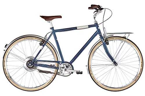 Bici elettriches : Ortler Bricktown Zehus - Bicicletta elettrica, altezza telaio 60 cm, colore: Blu