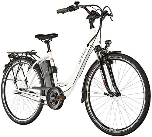 Bici elettriches : Ortler Graz 2019 - Bicicletta elettrica da trekking, colore: Bianco