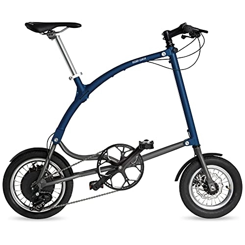 Bici elettriches : Ossby Curve Electric, Bicicletta Pieghevole elettrica Unisex-Adulto, Blu Navy, Tamaño único