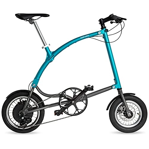 Bici elettriches : Ossby Curve Electric, Bicicletta Pieghevole elettrica Unisex-Adulto, Turchese, Tamaño único